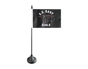 Tischflagge USA Navy Seals amerikanische Tischfahne 10x15cm - Picture 1 of 1