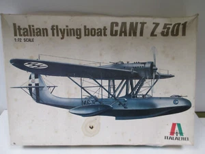 AVION ITALIAN FLYING BOAT CANT Z 501 ITALERI 112 MAQUETTE MODEL KIT au 1/72 - Foto 1 di 5