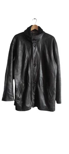Chaqueta De Colección Bugatti Cuero de Cordero Para Hombres Bombardero Motociclista Negra Talla Grande 54/XL - Imagen 1 de 24