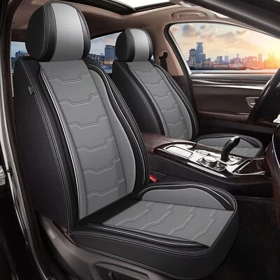Car 5-Seat Covers Front Rear PU Leather Protector Full Set For KIA Rio 2013-2023 - Image 1 of 4