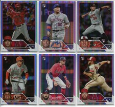 (11) 2023 TOPPS UPDATE RAINBOW FOIL RC GRAYSON RODRIGUEZ, FRANCISCO ALVAREZ,....