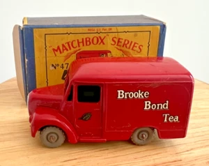 Vintage Matchbox Series No. 47 Trojan Van – “Brooke Bond Tea” Moko Lesney w/ box - Picture 1 of 13