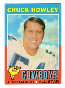 1971 Topps Chuck Howley #238 Dallas Cowboys Vintage Football Card HOF EXMT