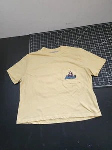 Volcom Stone Hawaii Women's Cropped Pullover Yellow Pocket Tee Size S (4/6) - Picture 1 of 6