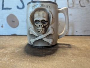 Vintage Spirit drinker Nodder Skull Mug Ceramic Cup Japan - Picture 1 of 6