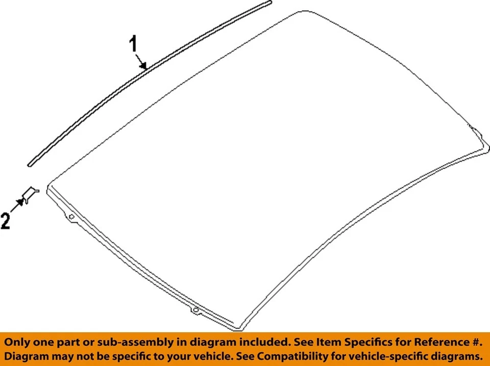 Clip de moldura por goteo exterior techo Nissan OEM 07-25 Sentra 738569AN0A Foto 1 de 1