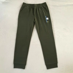 Athletic Works Boys Green W/ Pockets Fleece Jogger Pants Size XXL (18) Waist 31" - Picture 1 of 12