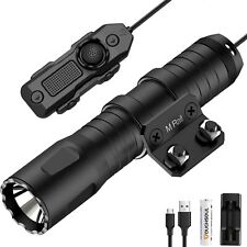 TOUGHSOUL 1250 Lumens Tactical Flashlight Green Laser Sight for M-Lok w/ Remote