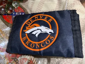 Fabric Pocket Wallet Denver Broncos Nylon Wallet Retro Wallet 80s - Picture 1 of 5