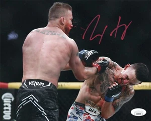 Max Holloway autographed signed 8x10 photo UFC Blessed JSA COA Justin Gaethje - Picture 1 of 2