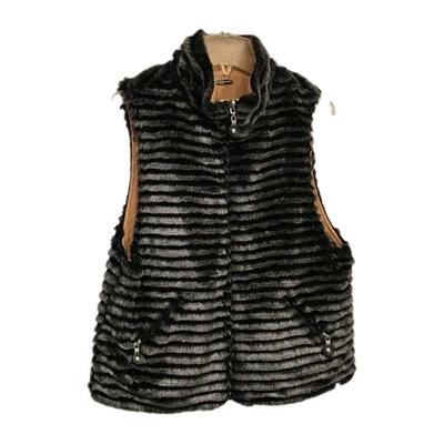 Chaleco de piel reversible Jamie Sadock para mujer talla grande invierno otoño damas  Foto 1 de 4