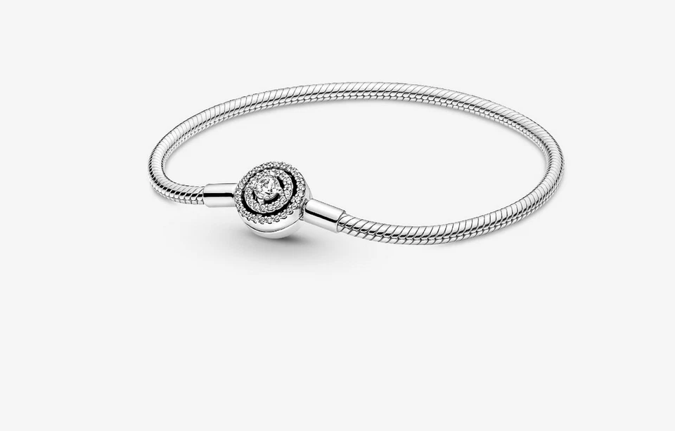 Pandora 590038C01-23 Bracciale Moments con Chiusura Luminosa Argento tg 23 - Immagine 1 di 1