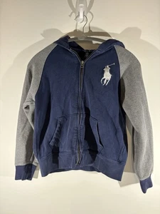 Polo Ralph Lauren Youth Hoodie M 10-12 Pullover Sweatshirt Pony Logo Boys - Picture 1 of 3
