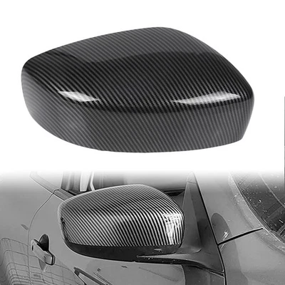 Cubierta de tapa de espejo retrovisor lateral derecho patrón fibra de carbono para Infiniti G25 G37 2007-2013 Foto 1 de 4