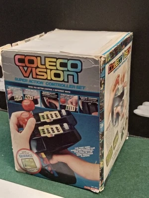 Coleco Vision Super Action Controller Set + Super Action Baseball + Front Line - Image 1 of 4