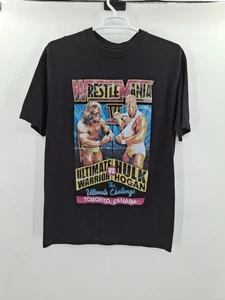WWE Wrestlemania Hulk Hogan Vs Ultimate Warrior Toronto Canada Mens T-shirt 1XLT - Picture 1 of 8