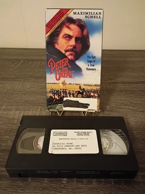 Peter The Great VHS VCR Video Tape Movie Omar Sharif MINISERIES 6 1/2 Hours Long Foto 1 de 3