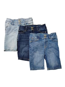 THEREABOUTS Bermuda Blue Jean Shorts, SET of 3, Girls size 8 - Picture 1 of 12