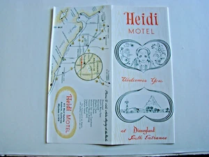Heidi Motel Prospekt @ Disneyland Südeingang 815 W Katella Anaheim ca 1950er - Bild 1 von 4