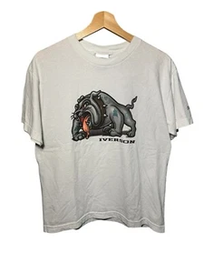 Vtg Y2K Reebok Allen Iverson White Bulldog Limited Edition T-Shirt Youth Sz XL - Picture 1 of 11