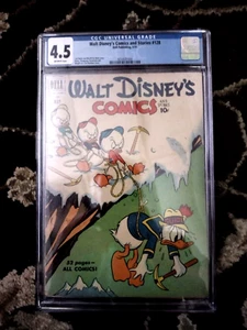 WALT DISNEY COMICS AND STORIES 128 CGC 4.5 Off-White Pages Golden Age Donald - Picture 1 of 2