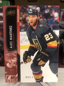 2021-22 UD Upper Deck Series 2 Exclusives Alec Martinez Golden Knights SSP /100 - Picture 1 of 4