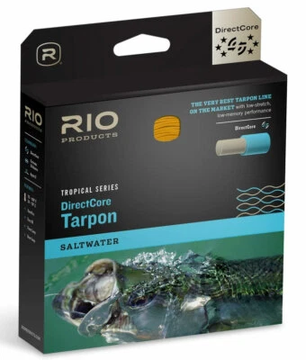 Línea de mosca flotante Rio DirectCore Tarpon WF10F - SeaGrass/Org/Arena liquidación venta Foto 1 de 2