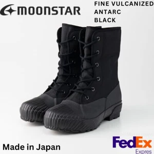 Moonstar winter boots FINE VULCANIZED ANTARC BLACK Made in Japan UNISEX NEW! - Picture 1 of 9
