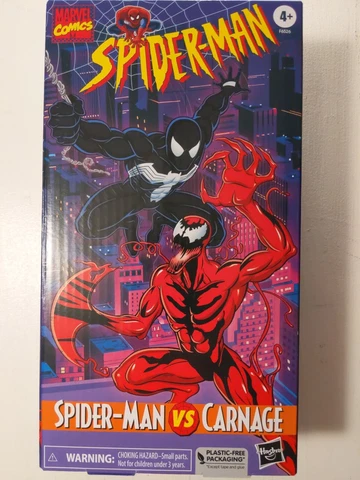 Marvel Legends Spider-Man Symbiote Vs Carnage VHS Packaging 2 Pack figures New Cover