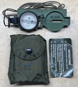 1989 Sandy-183 US Military Magnetic Compass 3H NSN 6605-01-196-6971 Stocker Case - Picture 1 of 20