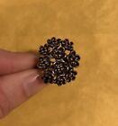 Gorgeous Pandora 925 Ale Forever Bloom Black Spinel Flower Ring W Box  Size 5