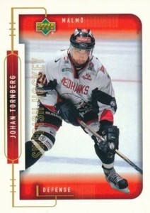 1999-00 Swedish Upper Deck #152 JOHAN TORNBERG - Malmö Redhawks