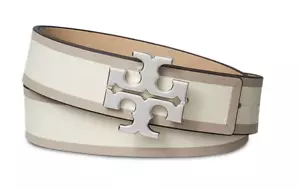 248 $ Tory Burch Eleanor Damengürtel mit Farbblock – Größe XS – cremefarben/longanfarben - Bild 1 von 8