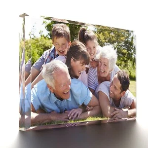 Custom Crystal Beveled Large Rectangle with 3D Effect - Picture 1 of 3