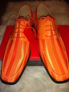 Expressions Herren Anzugschuhe mit Streichholz/Weste/Krawatte/Gürtel (orange) - Bild 1 von 8