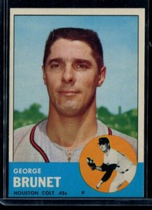 1963 Topps #538 George Brunet EX-MT+ LOOK!