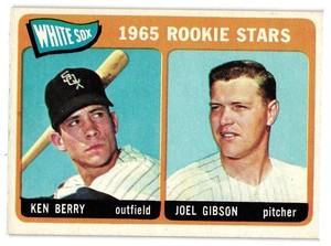 1965 Topps White Sox Rookie Stars - Ken Berry  Joel Gibson (#368)   CS