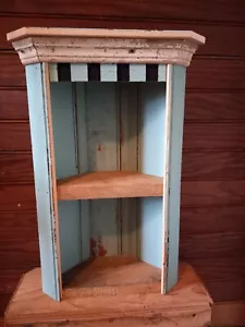 Handgefertigtes Shabby Chic freistehendes Eck Cubby Vintage Stil Wandregal - Bild 1 von 10