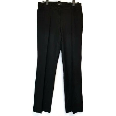 Talbots Signature Black Flat Front Dress Pants Women Sz 4 Mid Rise Stretch 30x32 - Image 1 of 4