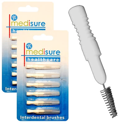 MEDISURE HEALTHCARE 12 x Medisure Interdental Oral Teeth Cleaning Brushes. 8 x 2.5mm + 4 x 3mm Set