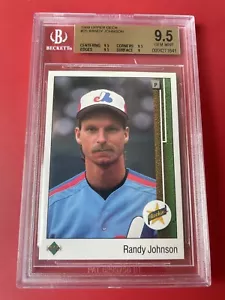 Randy Johnson HOF 1989 UD Upper Deck Rookie Card BGS 9.5 GEM MINT - Picture 1 of 2
