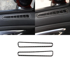 2PC Carbon fiber Interior Window Air Outlet Cover Trim For Nissan GT-R R35 08-16 - Picture 1 of 23