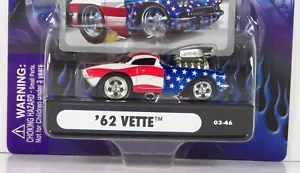 Muscle Machines Stars & Stripes USA Flag 1962 Chevy Corvette 62 Vette 03-46 - Picture 1 of 5