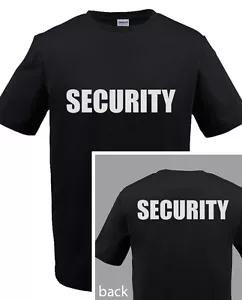 CAMISETA DE SEGURIDAD Evento Bouncer Personal Guardia Policía Camiseta CUALQUIER COLOR - S-5XL - Imagen 1 de 2