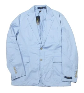 Polo Ralph Lauren Light Blue Soft Chino Single Breasted Two-Button Blazer $248 - Picture 1 of 9