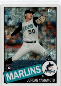 2020  Topps 1985 Chrome Silver Pack Promotion Jordan Yamamoto #85C-20