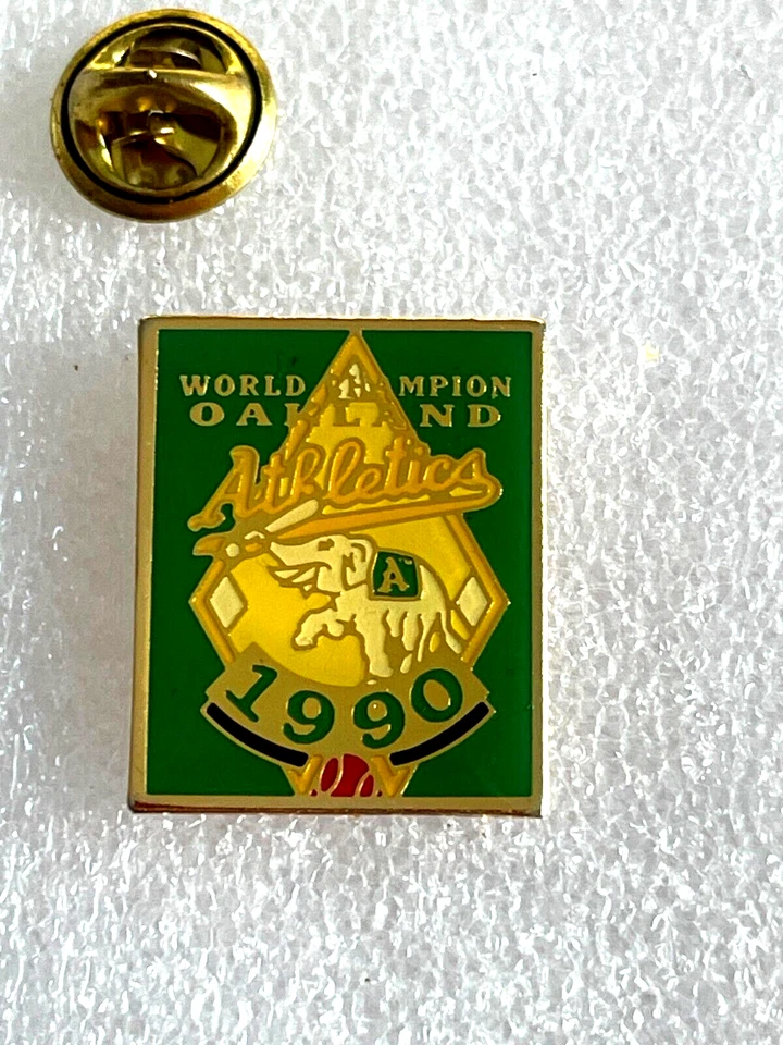 World Champion Oakland A's  MLB Baseball 1990 Elephant Mascot Lapel Pin. (35 - Image 1 of 1