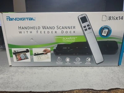 Pandigital Handheld Wand Scanner with Feeder Dock (RED) Scan Rite Technology New - Image 1 of 4