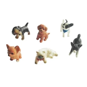 6 Pcs Miniature Animals Doll Ornaments Small Kitten Statue Dolls - Picture 1 of 12