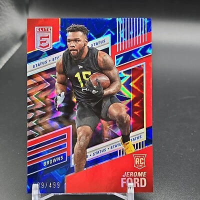 2022 Donruss Elite - JEROME FORD - Explosion Status /499 - Browns RC SP #168 - Image 1 of 4